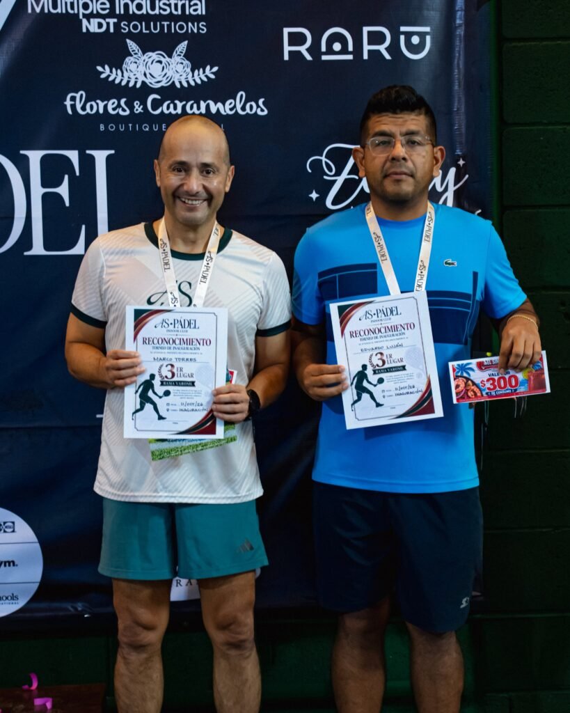 Jugadores con medallas y reconocimientos en AS Pádel