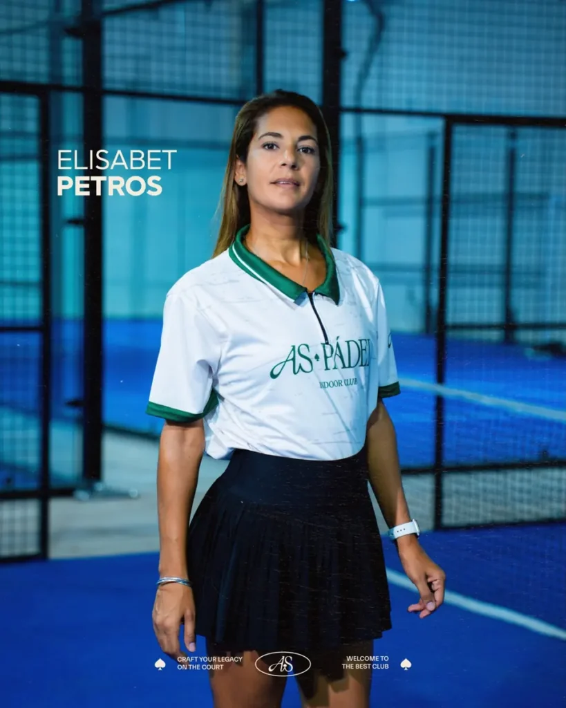 Elisabet Petros en fotografía de archivo de AS Pádel